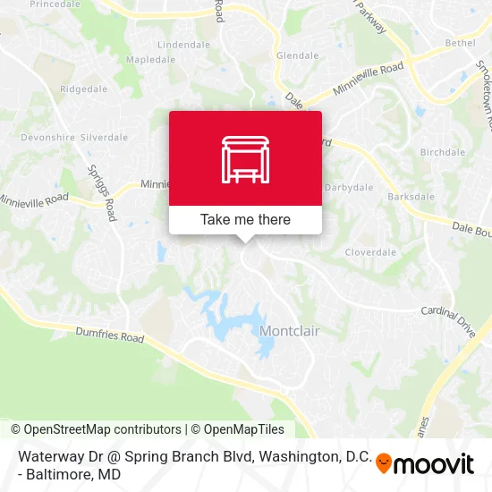 Waterway Dr @ Spring Branch Blvd map