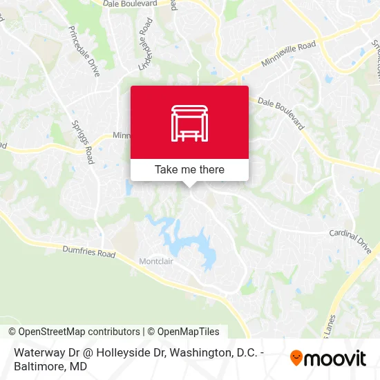 Waterway Dr @ Holleyside Dr map