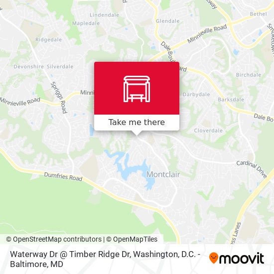 Waterway Dr @ Timber Ridge Dr map