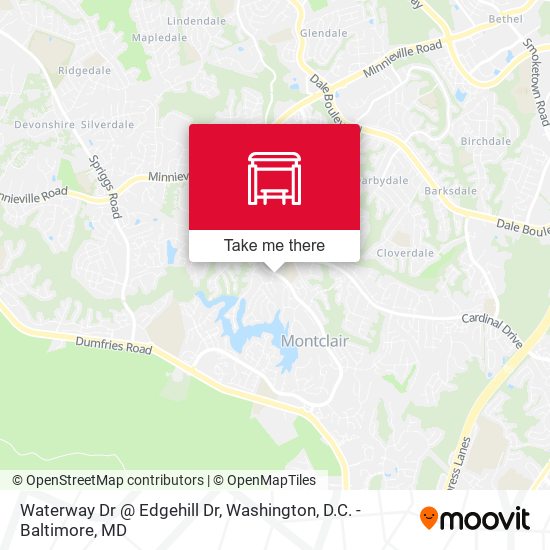Mapa de Waterway Dr @ Edgehill Dr