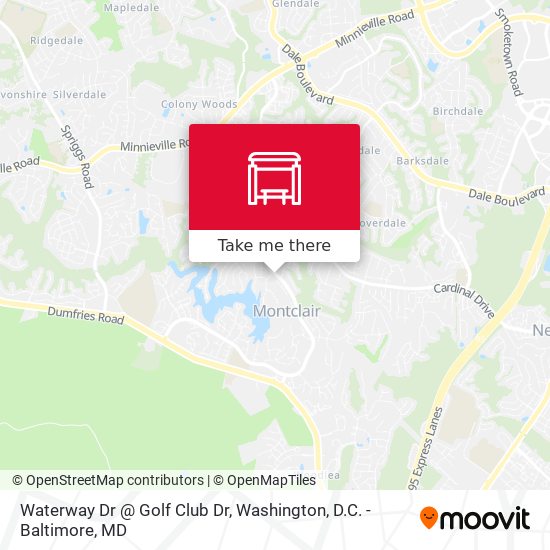 Waterway Dr @ Golf Club Dr map