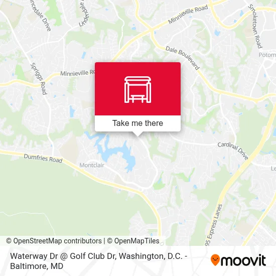 Waterway Dr @ Golf Club Dr map