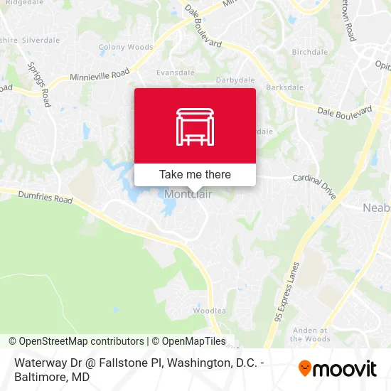 Waterway Dr @ Fallstone Pl map