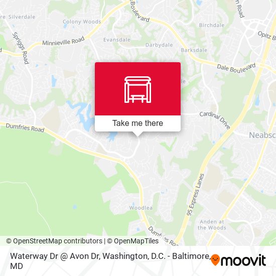 Waterway Dr @ Avon Dr map