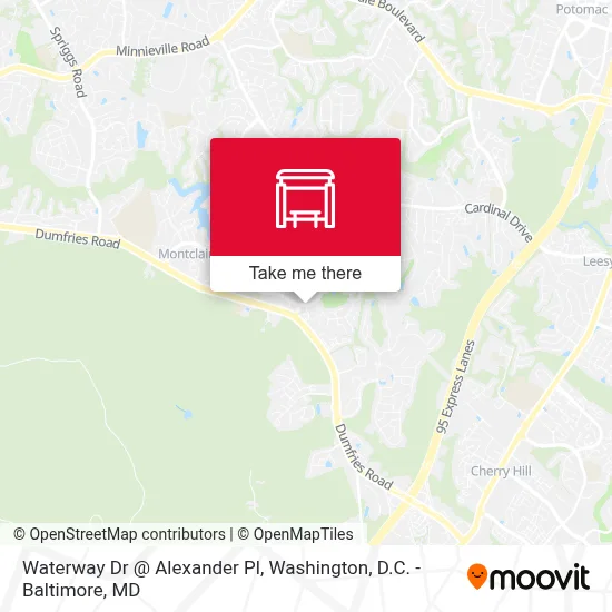 Waterway Dr @ Alexander Pl map