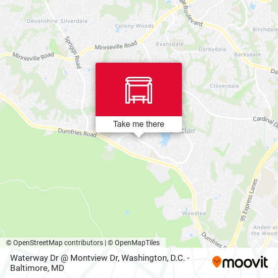 Mapa de Waterway Dr @ Montview Dr