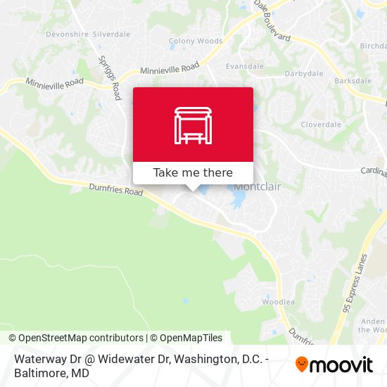 Mapa de Waterway Dr @ Widewater Dr