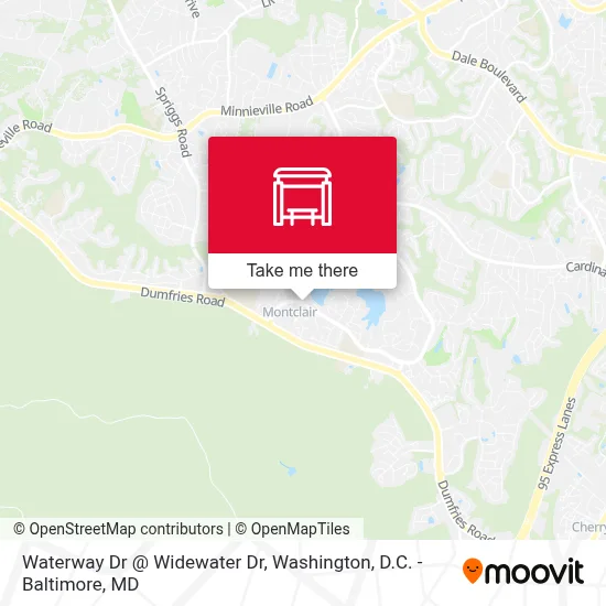 Waterway Dr @ Widewater Dr map