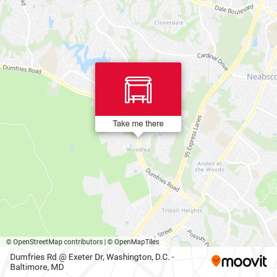 Dumfries Rd @ Exeter Dr map