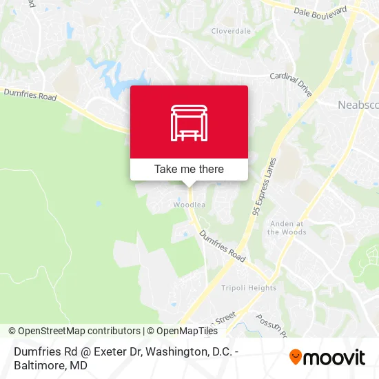 Mapa de Dumfries Rd @ Exeter Dr