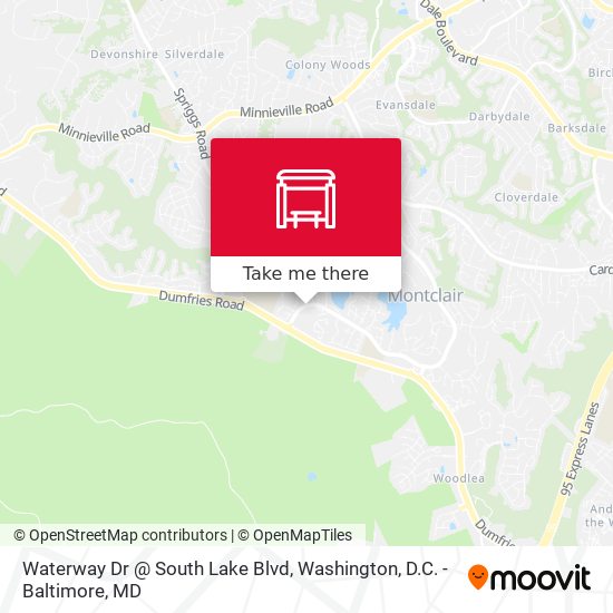 Waterway Dr @ South Lake Blvd map