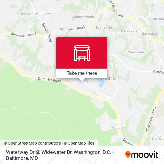 Mapa de Waterway Dr @ Widewater Dr