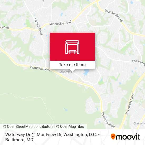 Waterway Dr @ Montview Dr map