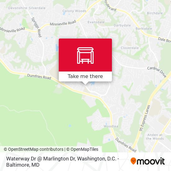 Waterway Dr @ Marlington Dr map