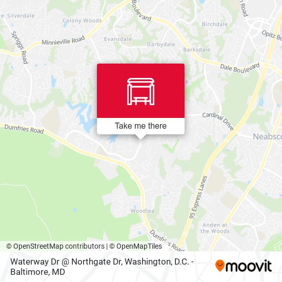 Waterway Dr @ Northgate Dr map
