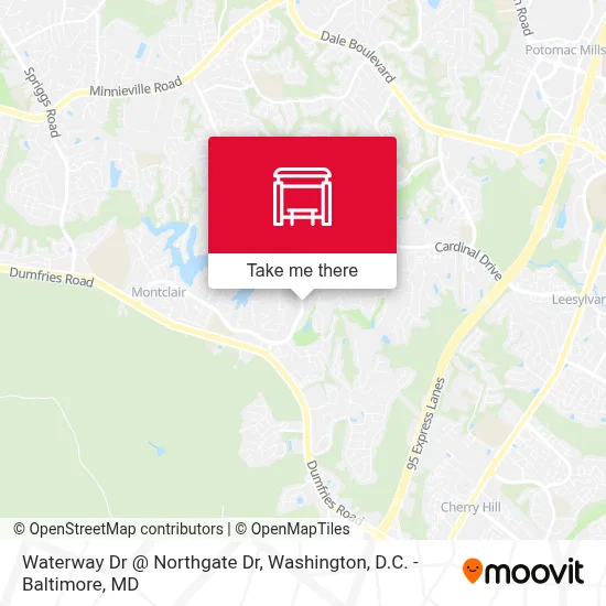 Waterway Dr @ Northgate Dr map
