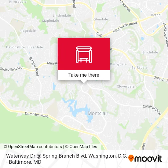 Waterway Dr @ Spring Branch Blvd map