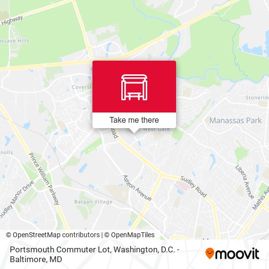 Mapa de Portsmouth Commuter Lot