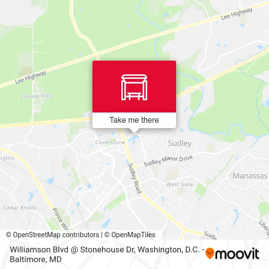 Williamson Blvd @ Stonehouse Dr map