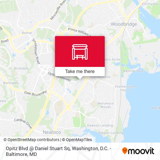 Mapa de Opitz Blvd @ Daniel Stuart Sq