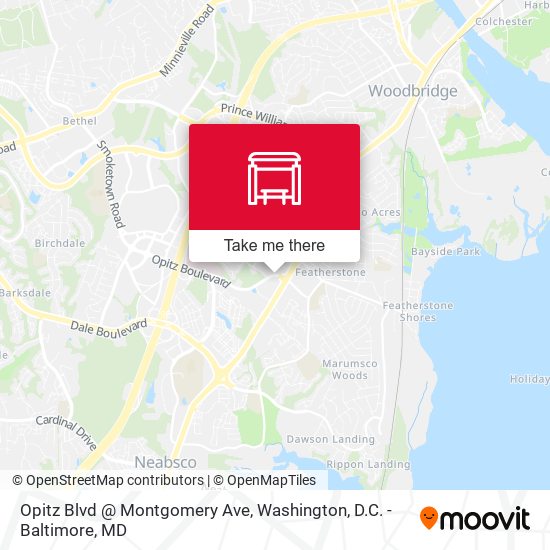 Opitz Blvd @ Montgomery Ave map