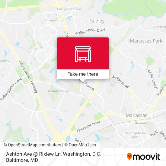 Ashton Ave @ Rixlew Ln map