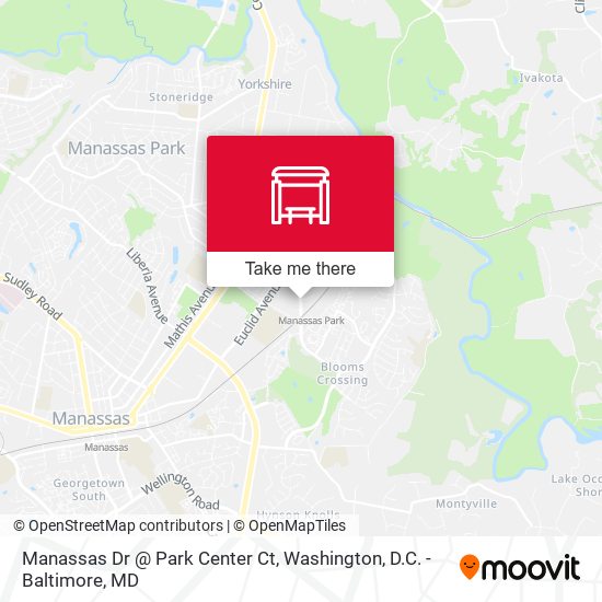 Mapa de Manassas Dr @ Park Center Ct