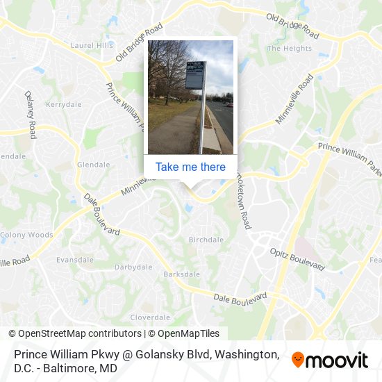 Prince William Pkwy @ Golansky Blvd map