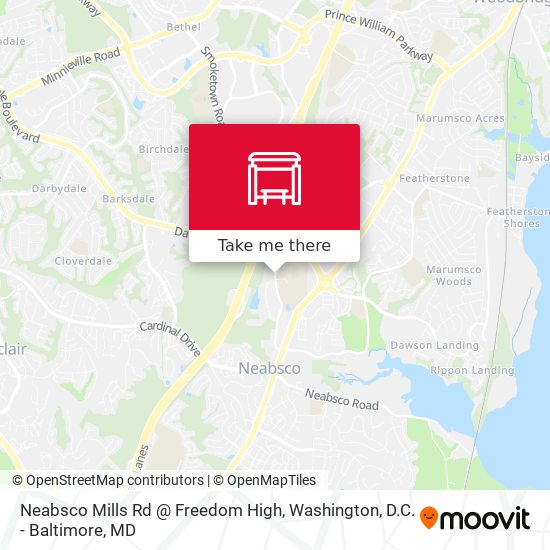 Mapa de Neabsco Mills Rd @ Freedom High