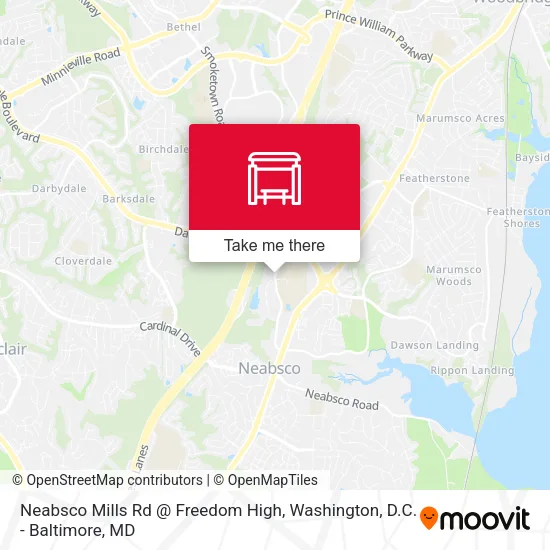 Neabsco Mills Rd @ Freedom High map