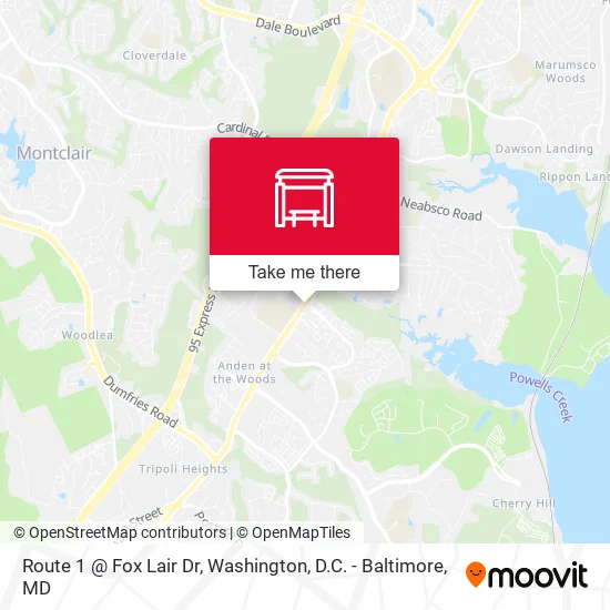 Mapa de Route 1 @ Fox Lair Dr