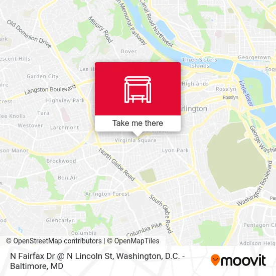 N Fairfax Dr @ N Lincoln St map