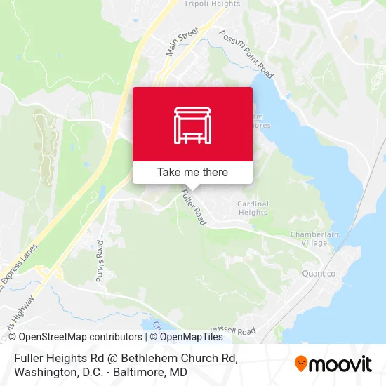 Fuller Heights Rd @ Bethlehem Church Rd map