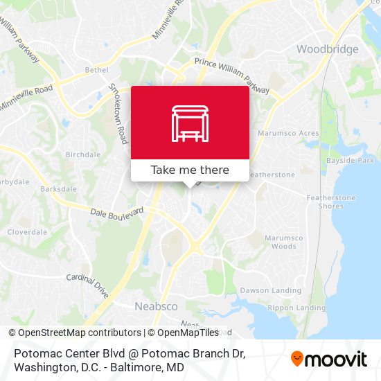 Potomac Center Blvd @ Potomac Branch Dr map