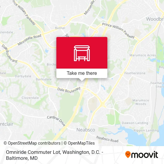 Omniride Commuter Lot map