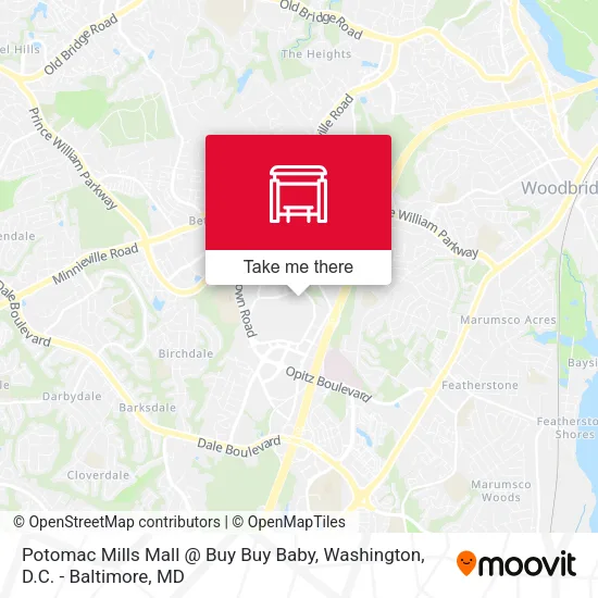 Mapa de Potomac Mills Mall @ Buy Buy Baby