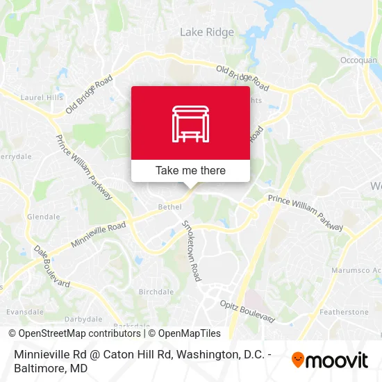 Mapa de Minnieville Rd @ Caton Hill Rd