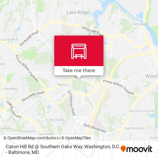 Caton Hill Rd @ Southern Oaks Way map