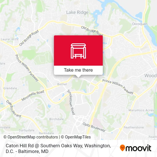 Caton Hill Rd @ Southern Oaks Way map