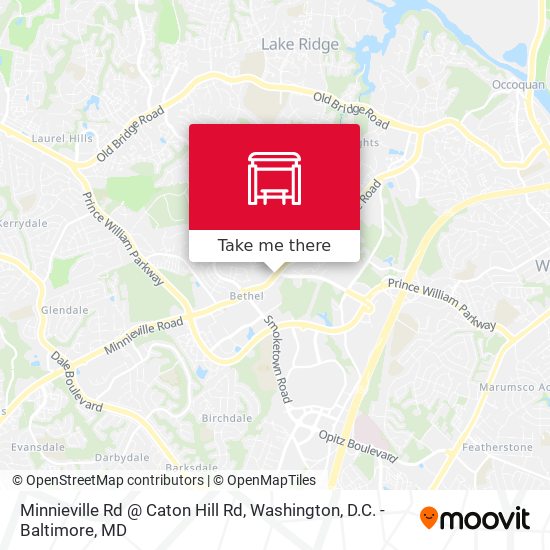 Mapa de Minnieville Rd @ Caton Hill Rd