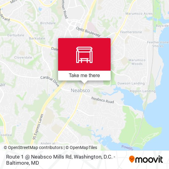 Route 1 @ Neabsco Mills Rd map