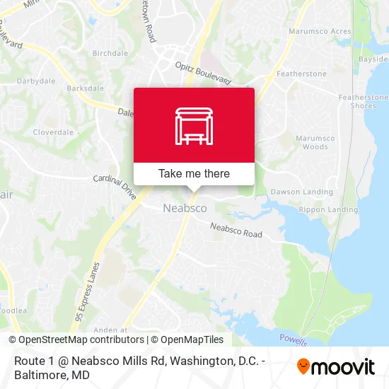 Route 1 @ Neabsco Mills Rd map