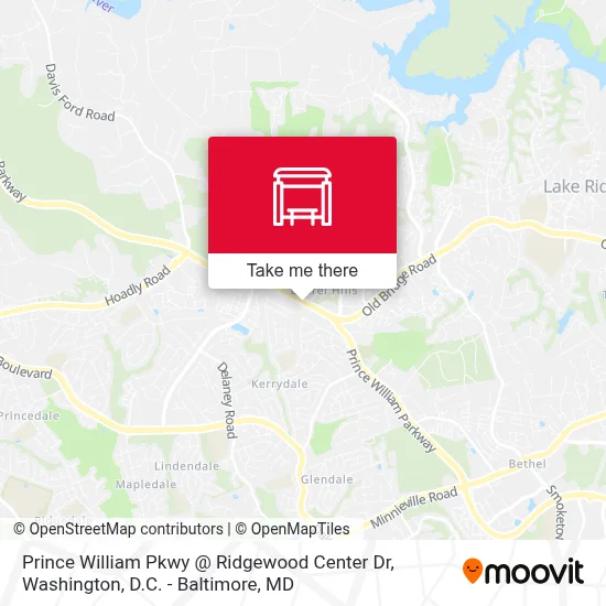 Prince William Pkwy @ Ridgewood Center Dr map
