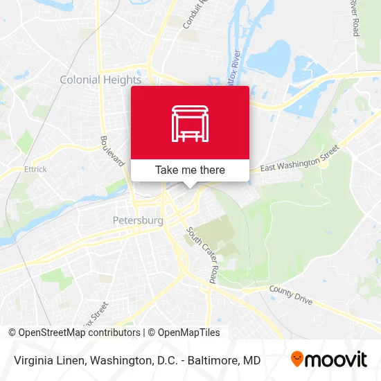 Virginia Linen map