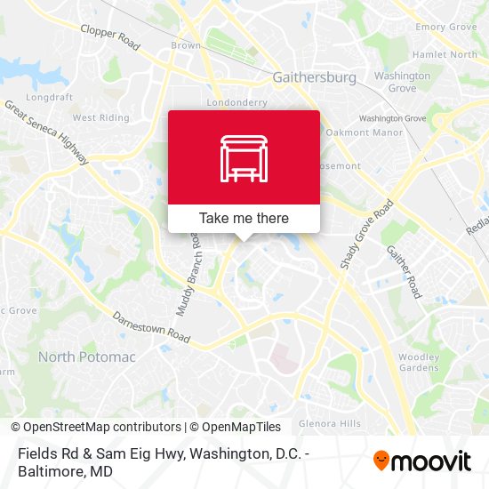 Fields Rd & Sam Eig Hwy map