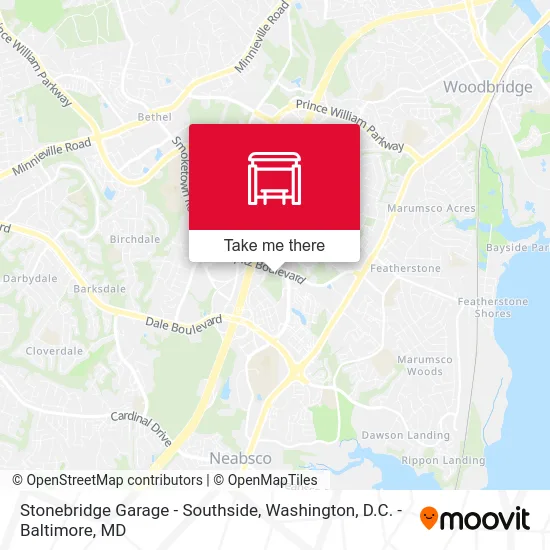 Mapa de Stonebridge Garage - Southside
