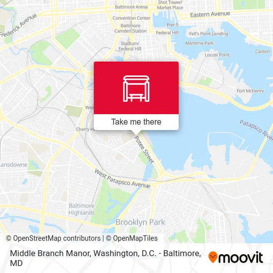 Middle Branch Manor map