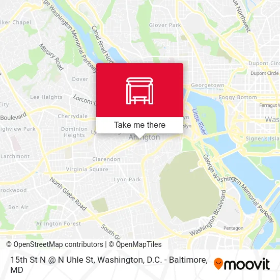 15th St N @ N Uhle St map