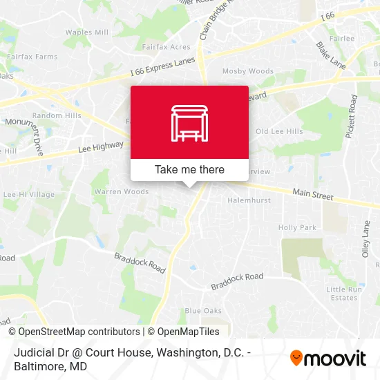 Judicial Dr @ Court House map