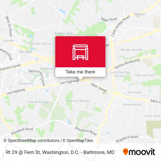 Rt 29 @ Fern St map